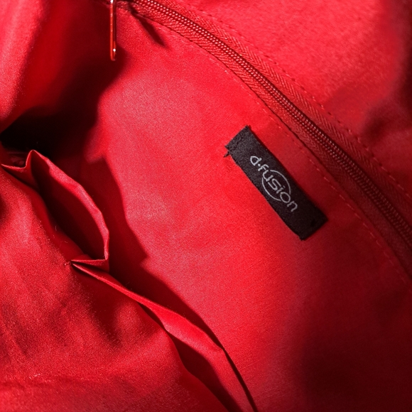 D-Fusion Red Snake Skin Hand bag Y2k - Picture 6 of 7